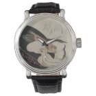 Modern Watch with Vintage Japanese Art Image