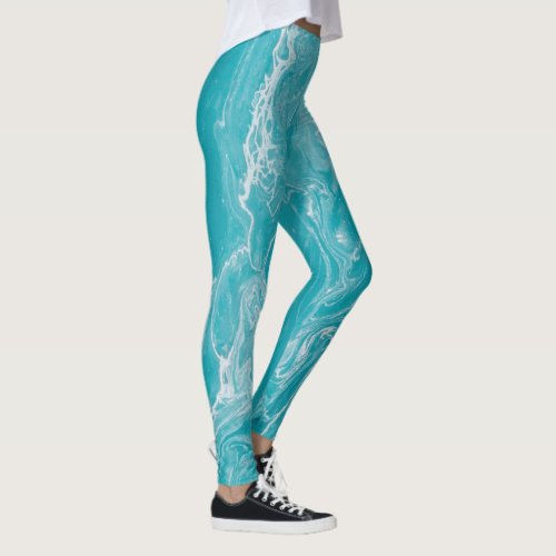 modern water color leggings
