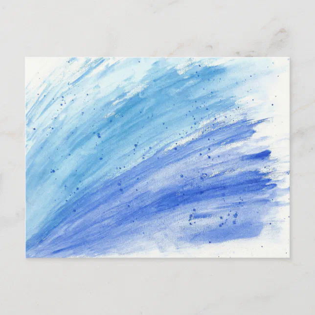 Modern Water Color Splash Postcards | Zazzle