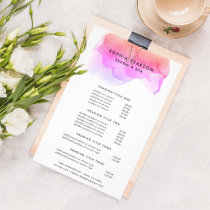 Modern Watercolor Blot | Pricing & Services Flyer