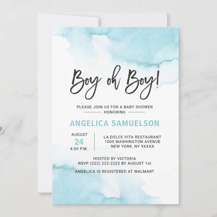 Baby Shower Blue Blue and Gray Baby Shower Invitation Baby Shower Invitation Template Baby Shower Invitation Boy with Polka Dots