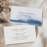 Modern Watercolor | Blue Business Card at Zazzle