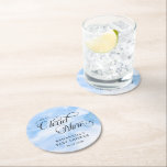 Modern Watercolor Blue Cloud Nine Baby Shower Round Paper Coaster<br><div class="desc">Step into a world of wonder with our Modern Watercolor Blue Cloud Nine Baby Shower Invitation. As fluffy clouds dance across the serene blue canvas, it sets the perfect tone for a clouds-themed celebration welcoming the arrival of a precious little one. This invitation encapsulates the joy and anticipation felt as...</div>