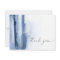 Modern Watercolor | Blue Thank You Card