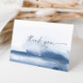 Modern Watercolor | Blue Thank You Card