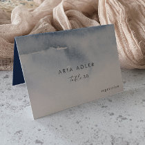 Modern Watercolor | Blue Wedding Place Cards