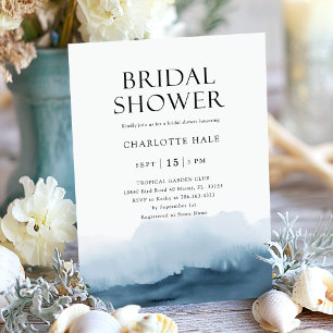 Modern Watercolor Bridal Shower Invitation