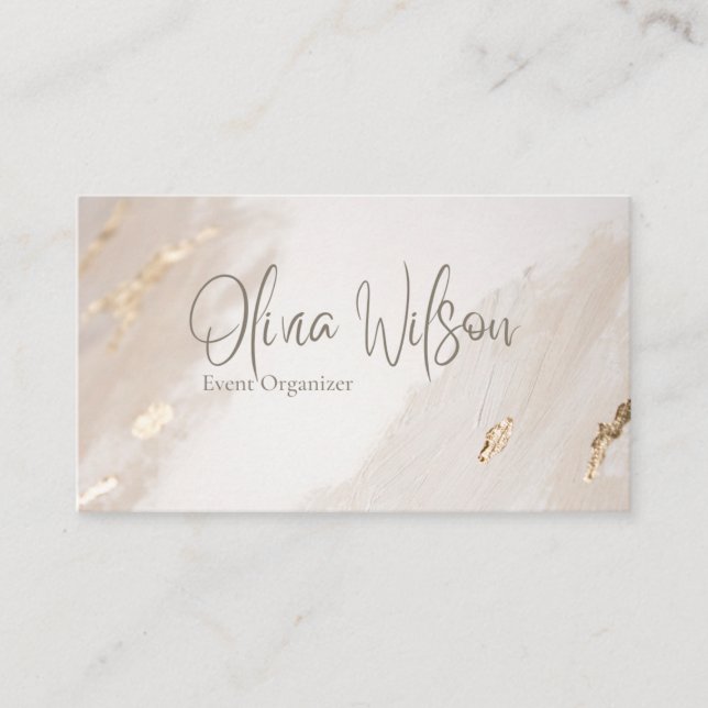 Modern Watercolor  Business Card (Front)