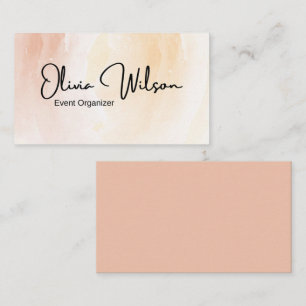 Modern Watercolor Business Card