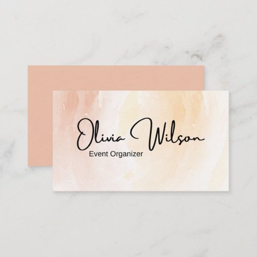 Modern Watercolor  Business Card