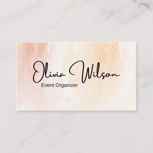 Modern Watercolor  Business Card