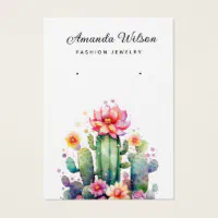 Blush Pink Arch Business Earring Display Card