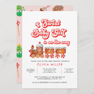 Modern Watercolor Christmas Baby Shower Invitation