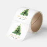 Modern Watercolor Christmas Tree Non Photo Classic Round Sticker<br><div class="desc">Add a festive touch to your holiday cards and gifts with the Modern Watercolor Christmas Tree Non-Photo Classic Round Sticker! Featuring a beautifully painted Christmas tree in soft watercolor, this elegant sticker is perfect for sealing envelopes, decorating packages, or adding a personalized touch to seasonal crafts. Simple yet sophisticated, it...</div>