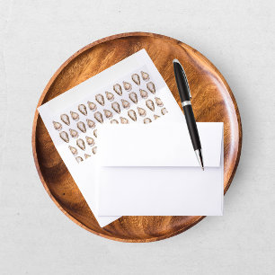 Modern Watercolor Coastal Oyster Wedding  Envelope Liner