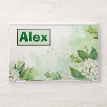 Modern Watercolor colorful Flowers & personalize