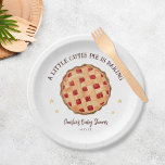 Modern Watercolor Cutie Pie is Baking Baby Shower Paper Plates<br><div class="desc">Modern Watercolor Cutie Pie is Baking Baby Shower Paper Plates</div>