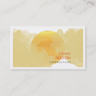 Modern Watercolor Elegant Artist Professional Business Card