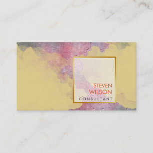 Modern Watercolor Elegant Artist Professional Business Card