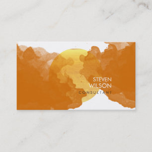 Modern Watercolor Elegant Artist Professional Business Card