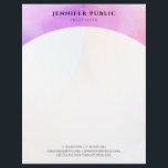 Modern Watercolor Elegant Simple Design Template Letterhead<br><div class="desc">Modern Watercolor Elegant Simple Design Template Professional Letterhead.</div>