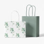 Modern Watercolor Eucalyptus Green Pattern Large Gift Bag