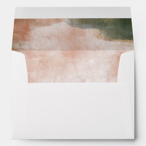 Modern Watercolor Fall Wedding Envelope