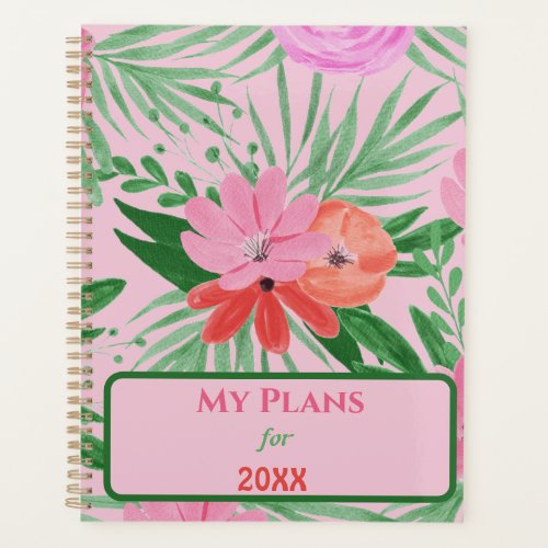 Modern Watercolor Floral 2024 Planner