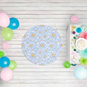 Modern Watercolor Floral Botanical Flowers Outdoor Rug