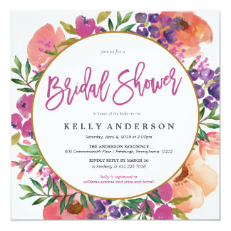 watercolor invitation