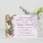 modern watercolor floral Bridal Shower Invite (Standing Front)