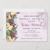 modern watercolor floral Bridal Shower Invite (Front)