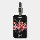 Modern Watercolor Floral Custom Luggage Tag at Zazzle
