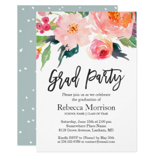 floral party invitations