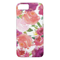 Modern Watercolor Floral iPhone 7 Case