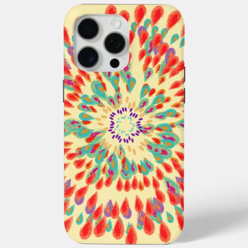 Modern Watercolor Floral Pattern iPhone iPhone 15 Pro Max Case