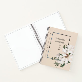 Modern Watercolor Floral Wedding Guest Book