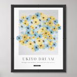 Modern Watercolor Floral With Motivational Quotes Framed Art