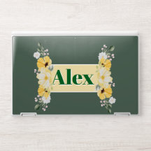 Modern Watercolor Flowers & personalize name