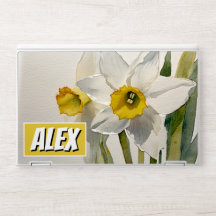 Modern Watercolor Flowers & personalize name
