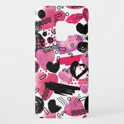 Modern. Watercolor Hearts. Case-Mate Samsung Galaxy S9 Case