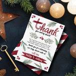 Modern Watercolor "Joy" Candy Cane Baby Shower Thank You Card<br><div class="desc">Say thank you in style with these trendy baby shower thank you cards. The template wording is easy to personalize and your family and friends will be thrilled when they receive these fabulous thank yous.</div>