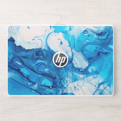 Modern Watercolor Marble Pattern HP Laptop Skin