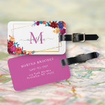 Modern Watercolor Mexican Fiesta Flower Luggage Tag<br><div class="desc">We love bright colors and bold designs, so we want something that would be fun and whimsical but still classy enough. This Mexican fiesta flower luggage tag has an abundance of colorful flowers and modern typography on a white background for a sophisticated floral look - that would fit your wonderful...</div>