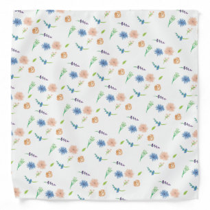Modern Watercolor Mini Simple Florals Bandana