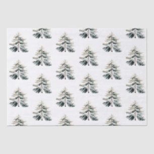 Modern Watercolor Minimalist Christmas Tissue Paper