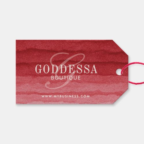 Modern Watercolor Monogram Boutique/Fashion Gift Tags