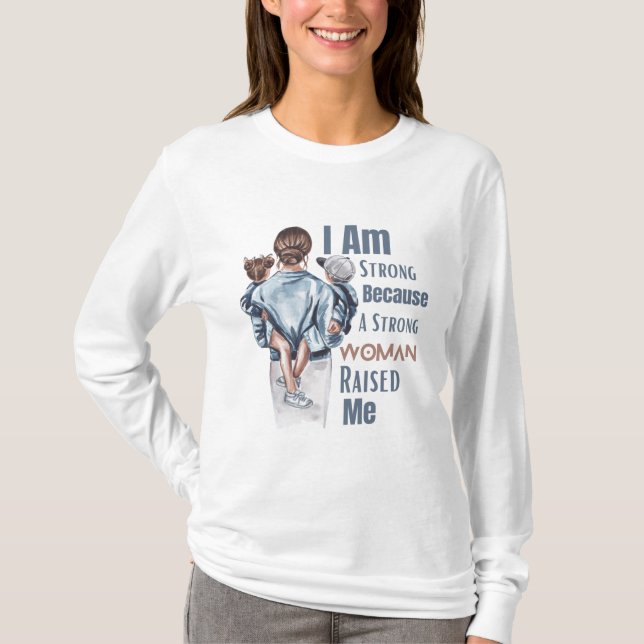 Modern watercolor Mother Day gift T-Shirt (Front)