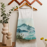 Modern Watercolor Nature Let's The Adventure Begin Apron<br><div class="desc">Modern Watercolor Nature Let's The Adventure Begin</div>
