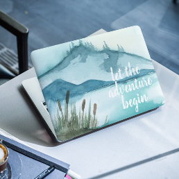 Modern Watercolor Nature Let&#39;s The Adventure Begin HP Laptop Skin